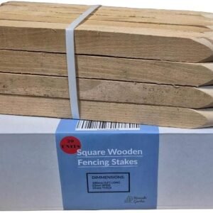 20 Pack 30cm (300mm) Treated Construction Site Wood Pegs Post Pegs