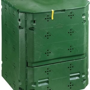 Dehner Thermo Composter 420 Litres Approx. 84 x 74 x 74 cm Plastic Green