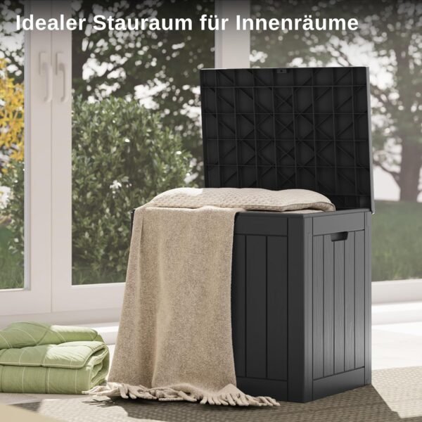 EAST OAK Auflagenbox 117 Liter wetterfest vielseitig für Garten Balkon Pool