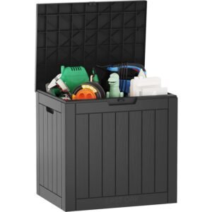 EAST OAK Auflagenbox Wasserdicht Gartenbox/Kissenbox Outdoor 117 Liter, Aufbewahrungsboxen für Garten, Balkon, Terrasse, Pool, Spielzeug Storage, Gartentruhe, Wetterfest,...