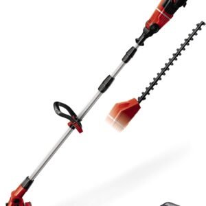 Einhell cordless pruner and hedge trimmer GE-HC 18 Li T Set Power X-Change (lithium ion, 18 V, telescope, cut length chainsaw 170 mm, hedge trimmer 400 mm, incl. 3.0 Ah battery...