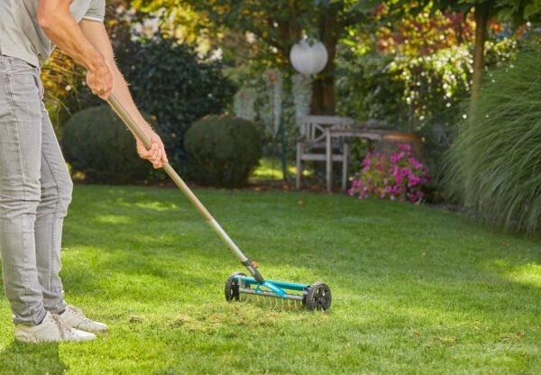 Gardena Vertikutier-Boy handlicher Rasenpflegehelfer gegen Moos und Unkraut