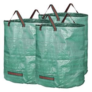 GardenMate 3X 272l Gartensack Laubsack Gartenabfallsack stabil - Gartensäcke für Gartenabfälle - Laubsäcke Rasenschnitt - Grünschnittsäcke faltbar, groß, robust aus...