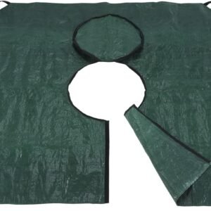 Maximex Multi-Tarpaulin Professional for the Garden, Easy to Place Around Plant, Tree or Pot, with Velcro Strap and Zip, Easy Disposal with Carry Handles, 145 x 145 cm