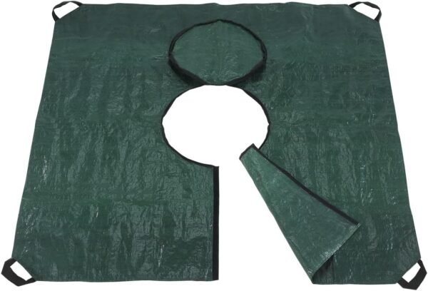 Maximex Multi-Tarpaulin Professional for the Garden, Easy to Place Around Plant, Tree or Pot, with Velcro Strap and Zip, Easy Disposal with Carry Handles, 145 x 145 cm