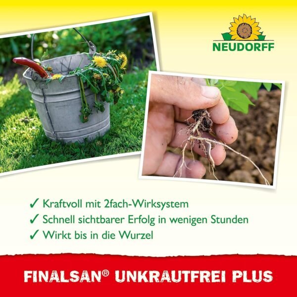 Neudorff Finalsan UnkrautFrei Plus kraftvoller Unkrautvernichter ohne Glyphosat gegen Moose und Giersch