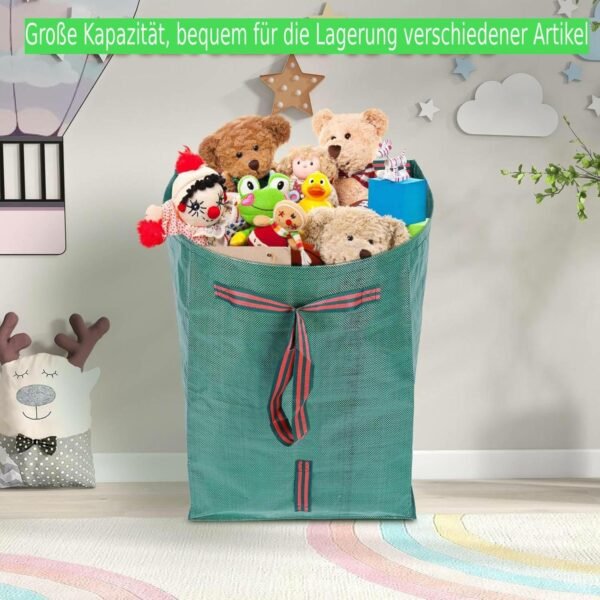 RISETEX Gartensack 150 Liter robust selbststehend mit verstärkten Tragegriffen ideal für Gartenabfälle