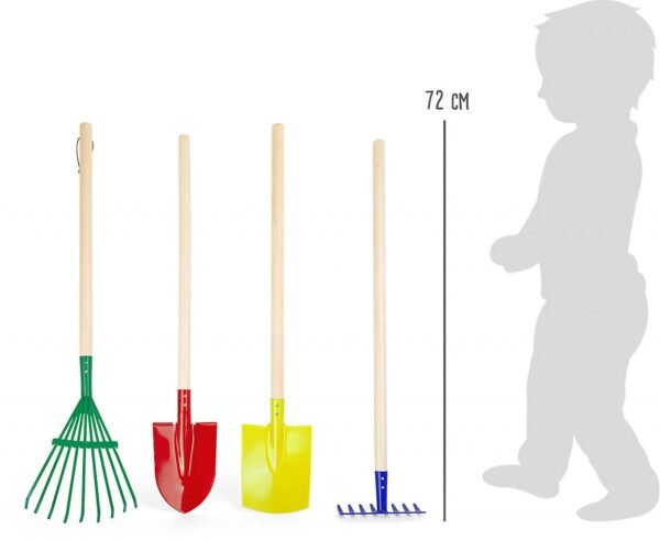 Small Foot Gartenwerkzeug Set bunt robust für Kinder ab 3 Jahren tolles Outdoor Spielzeug