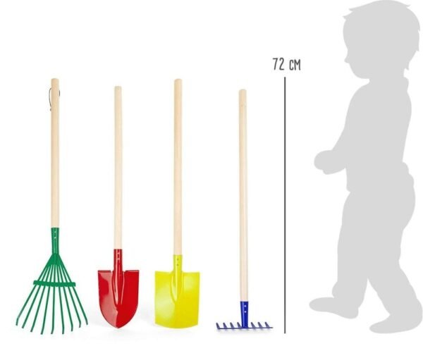 Small Foot Gartenwerkzeug Set bunt robust für Kinder ab 3 Jahren tolles Outdoor Spielzeug
