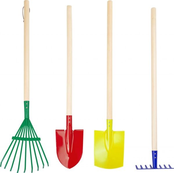 Small Foot Gartenwerkzeug Set bunt robust für Kinder ab 3 Jahren tolles Outdoor Spielzeug