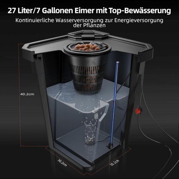 Spider Farmer SF DWC Hydrokultur System mit 27 Liter Eimern für gesundes Wachstum