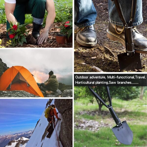 Yorfull Klappspaten multifunktional für Camping Garten und Outdoor Abenteuer
